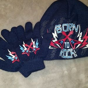 Boys hat and gloves